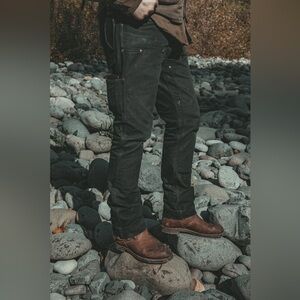 Red Clouds Collective Men’s GN.01 FITTED WORK PANT - 12OZ BLACK CANVAS